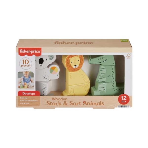 Fisher Price Hout Stapel Dieren | Fisher Price