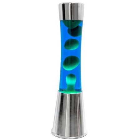 Fisura Lava Lamp - Blauw Met Groene Lava | Fisura