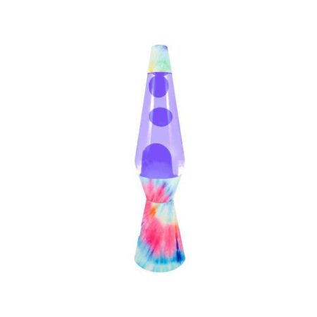 Fisura Lava Lamp Bullet - Tie Dye Met Transparente Vloeistof En Paarse Lava | Fisura