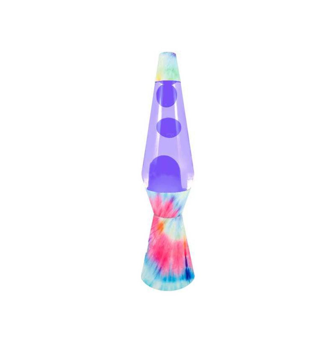 Fisura Lava Lamp Bullet - Tie Dye Met Transparente Vloeistof En Paarse Lava | Fisura