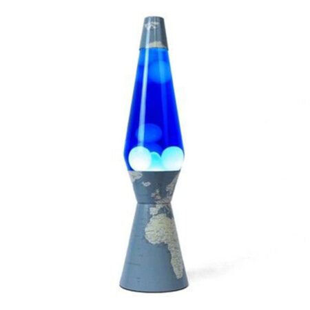 Fisura Lava Lamp Bullet - Wereld Base Met Witte Lava | Fisura