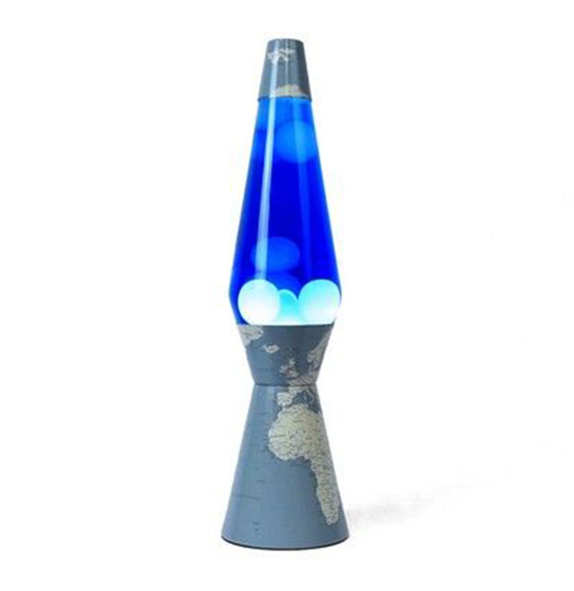 Fisura Lava Lamp Bullet - Wereld Base Met Witte Lava | Fisura
