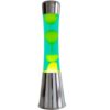 Fisura Lava Lamp - Chroom Met Geel Lava In Groene Vloeistof | Fisura
