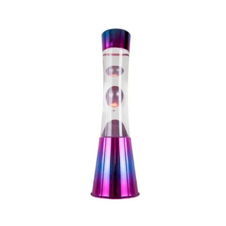 Fisura Lava Lamp - Iriserend Met Transparante Vloeistof En Veelkleurig Metaal Lava | Fisura
