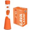 Fisura Lava Lamp Tower - Oranje Basis Met Transparante Vloeistof En Oranje Lava | Fisura