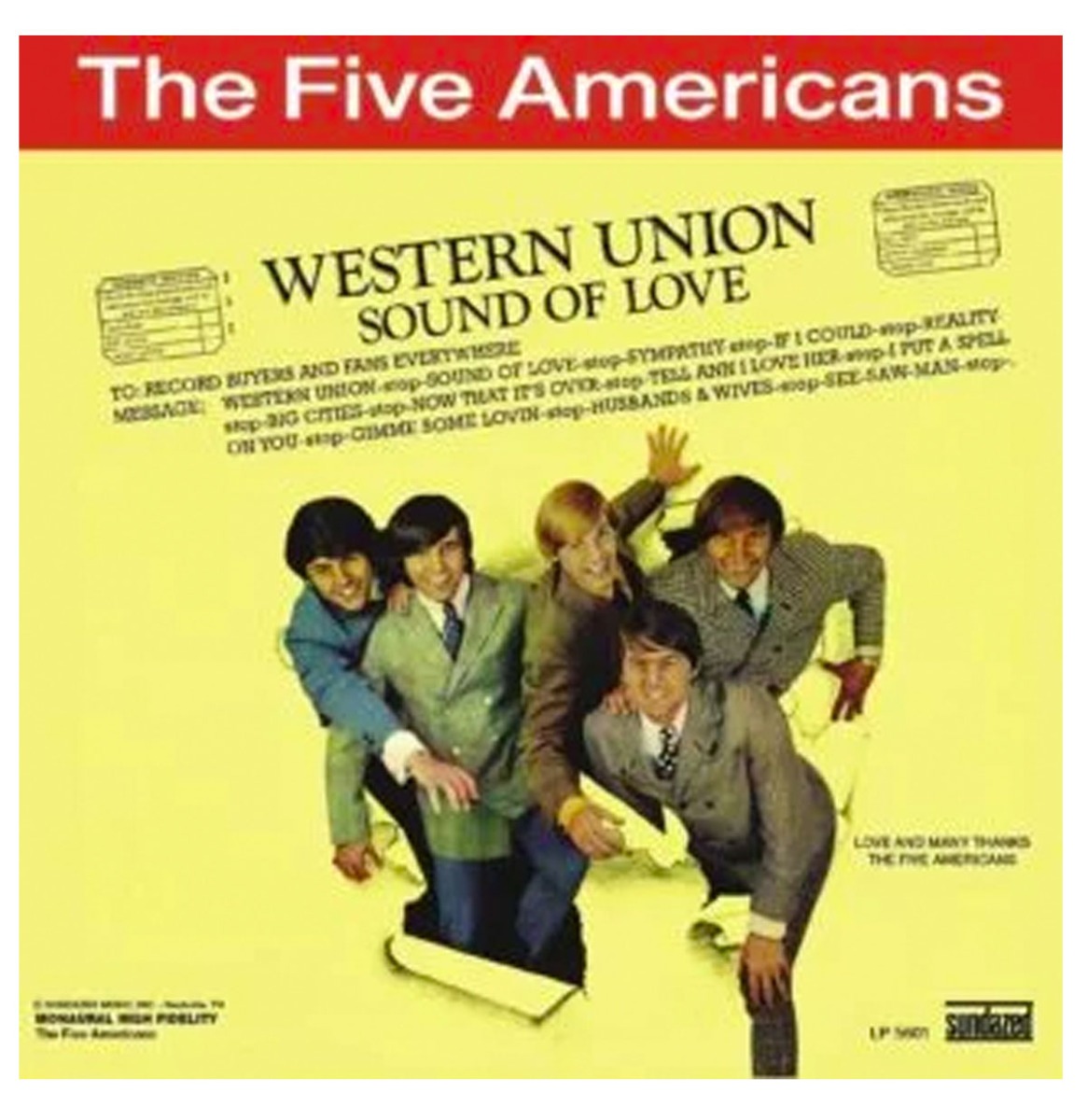 Five Americans - Western Union (Coloured Vinyl) (Record Store Day 2022) | Fiftiesstore