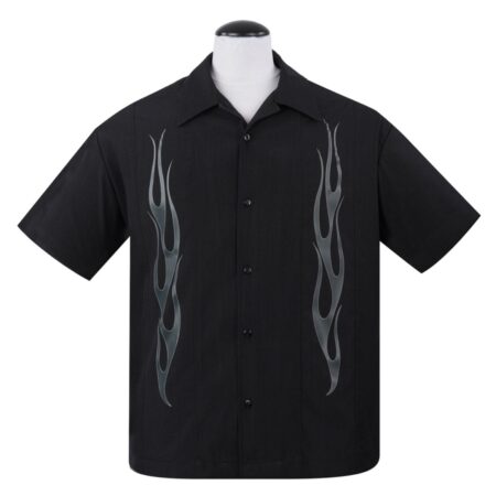 Flame N Hot Shirt Black / Charcoal-XS | 49% korting | Steady Clothing