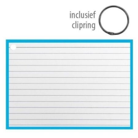 Flashcards 14.8x10.5cm Blauw | Verhaak