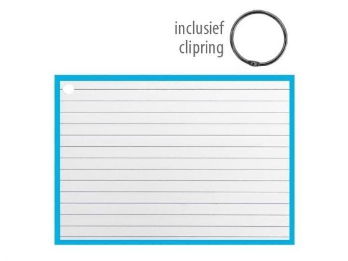 Flashcards 14.8x10.5cm Blauw | Verhaak