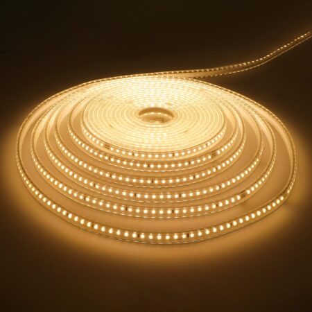 Flex120 LED Strip 10 meter - 3000K warm wit - IP65 waterdicht - Buiten & Binnen - 120 LEDs/m - 100 Watt 8400 lumen - Inkortbaar per meter - Dimbaar | HOFTRONIC