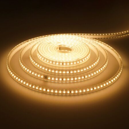 Flex120 LED Strip 5 meter - 3000K warm wit - IP65 waterdicht - Buiten & Binnen - 120 LEDs/m - 50 Watt 4200 lumen - Inkortbaar per meter - Dimbaar | HOFTRONIC