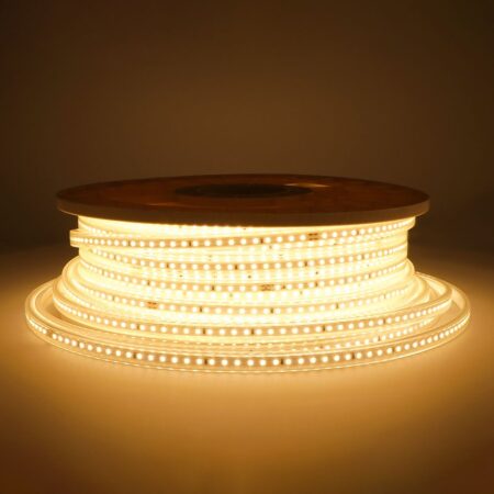 Flex120 LED Strip 50 meter - 3000K warm wit - IP65 waterdicht - Buiten & Binnen - 120 LEDs/m - 400 Watt 42.000 lumen - Inkortbaar per meter - Dimbaar | HOFTRONIC