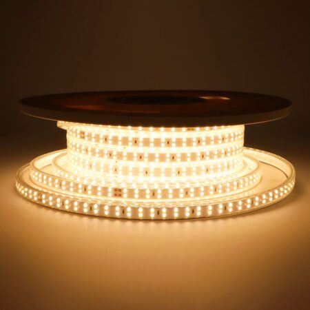 Flex180 LED Strip 25 meter - 3000K warm wit - IP65 waterdicht - Buiten & Binnen - 180 LEDs/m - 300 Watt 28.750 lumen - Inkortbaar per 20 cm - Dimbaar | HOFTRONIC
