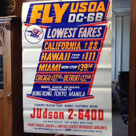 Fly USOA Advertising Poster (origineel) | The Dutch Pickers