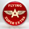 Flying A Super Extra Benzinepomp Bol - Glazen Lenzen | Fiftiesstore