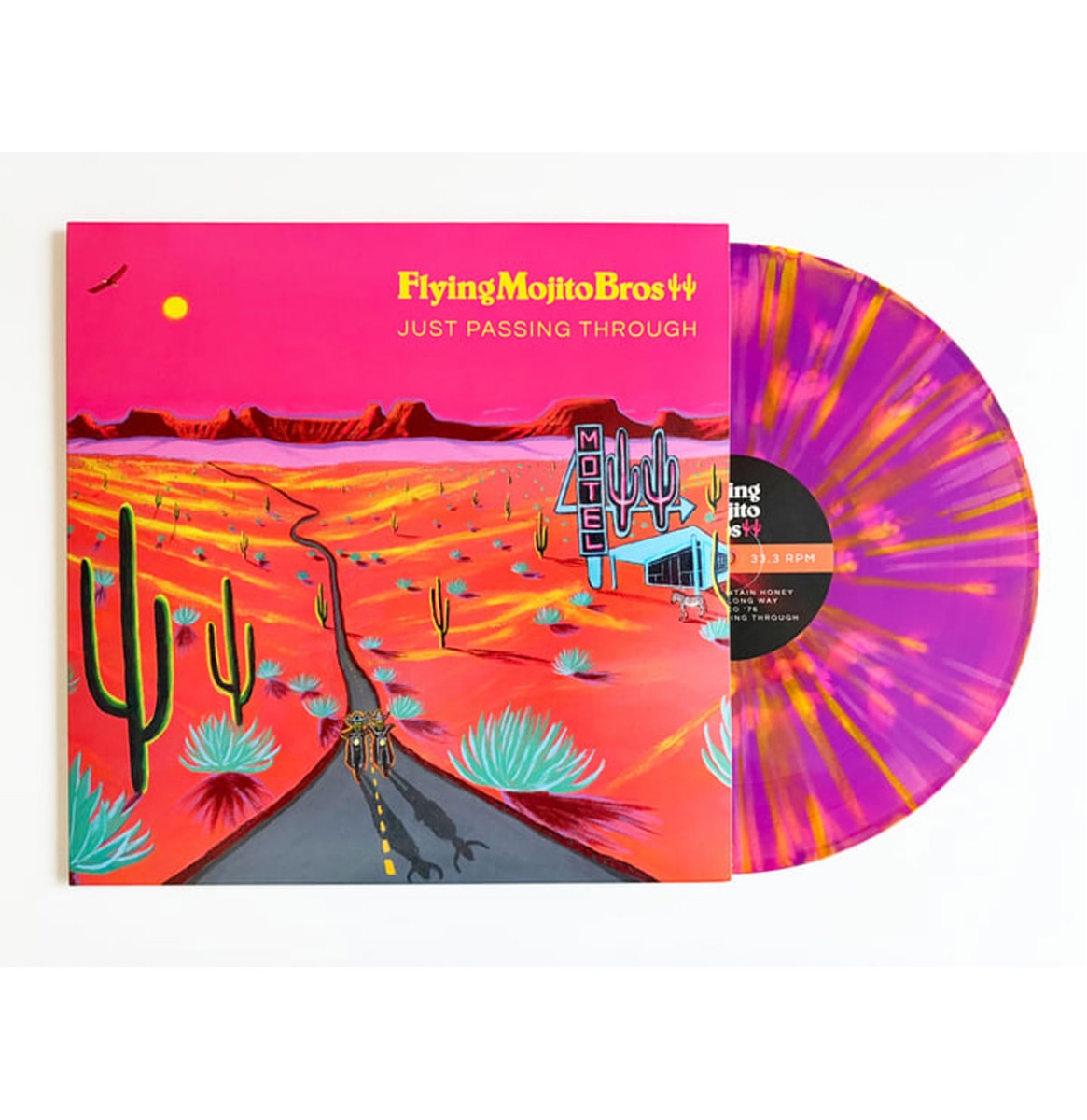 Flying Mojito Bros - Just Passing Through (Gekleurd Vinyl) (LP) | Fiftiesstore