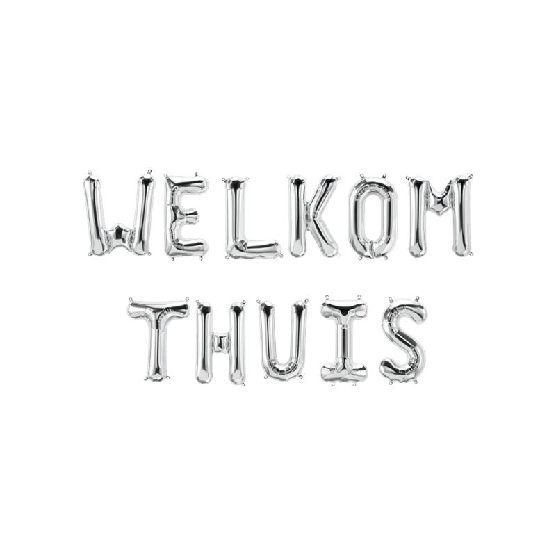 Folie ballon slinger - Welkom thuis | Paperdreams