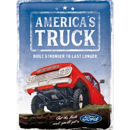 Ford America's Truck F100 Metalen Bord 30 x 40 cm - Speciale Editie | Ford