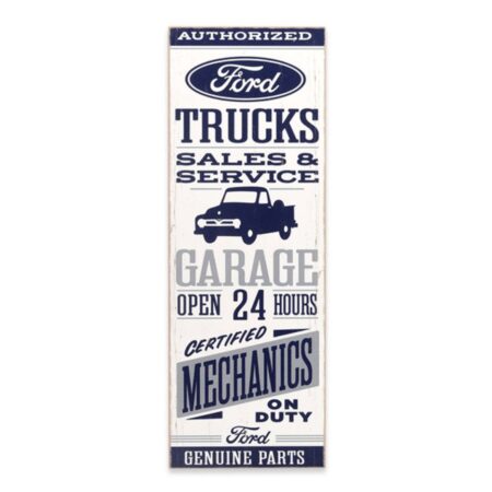 Ford Authorized Trucks Garage Houten Bord - 62 x 22cm | Ford