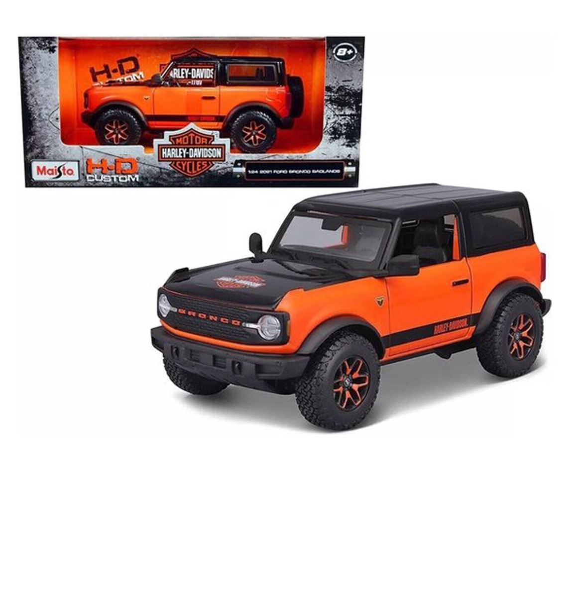 Ford Bronco Custom 2021 - Harley-Davidson 1:24 Diecast Model | Harley-Davidson