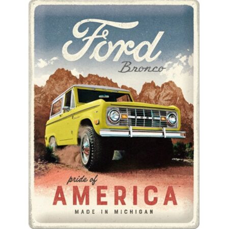 Ford Bronco Pride of America Metalen Bord 30 x 40 cm - Speciale Editie | Ford