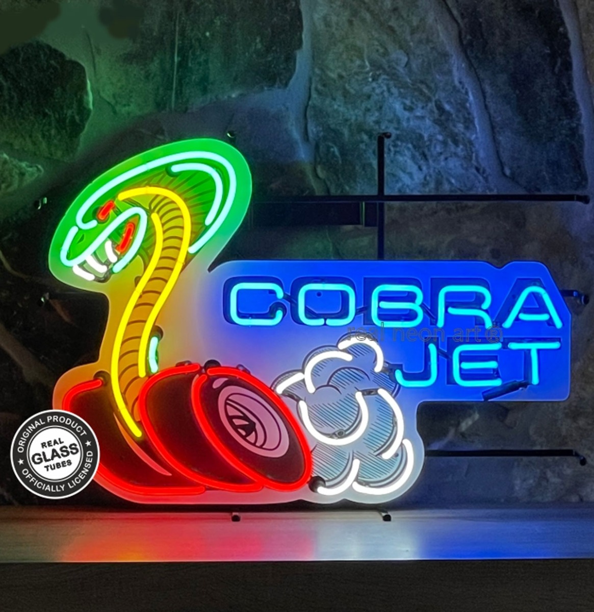 Ford Cobra Jet Neon Verlichting 77 x 54 cm - Multicolor | Ford