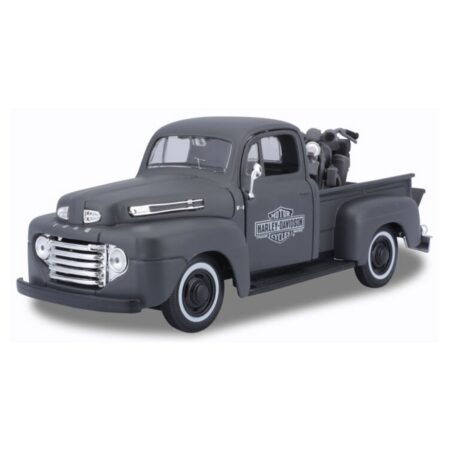 Ford F-1 Pick Up 1948 + Harley-Davidson WLA Flathead 1942 1:24 | Harley-Davidson