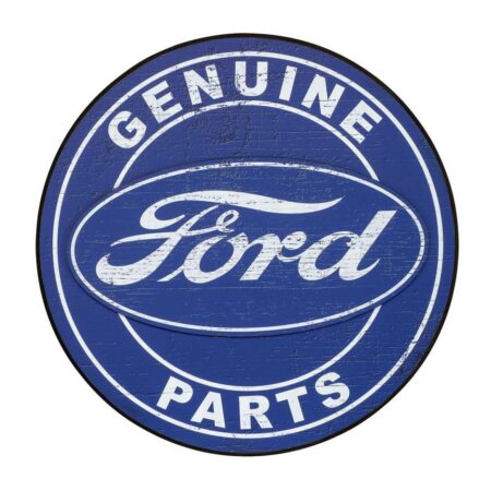 Ford Genuine Parts Rond Wandbord Hout 56 cm | Ford