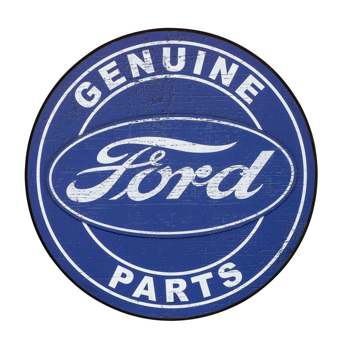 Ford Genuine Parts Rond Wandbord Hout 56 cm | Ford