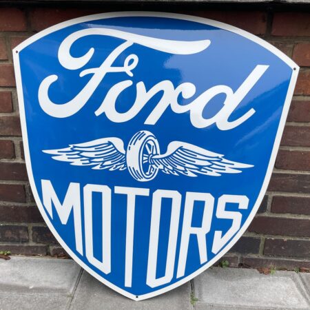 Ford Motors Shield Vintage Stijl Emaille Bord 70 x 66 cm | Ford
