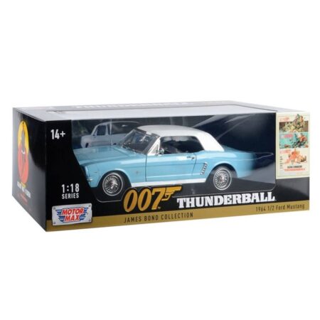 Ford Mustang 1964 James Bond Thunderball Editie 1:18 | Fiftiesstore