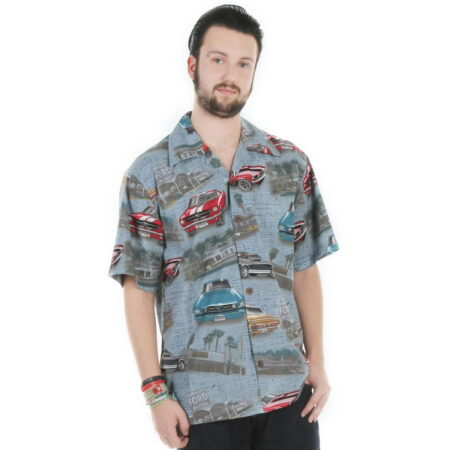 Ford Mustang Denim Camp Shirt-XXXL | 19% korting | David Carey