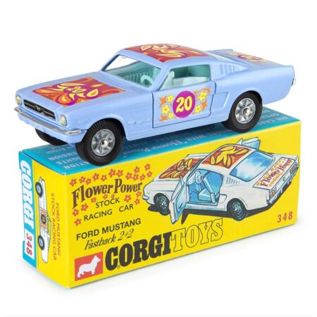 Ford Mustang Fastback 2+2 Flower Power Stock Racing Car (348) 1:50 Corgi Model | Ford