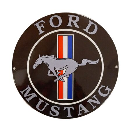 Ford Mustang Logo Emaille Bord - Ø30cm | Ford