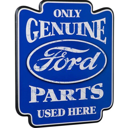Ford Only Genuine Parts Used Here Pub Bord - Houten Wandbord - Contour Cut - Bar LAATSTE STUKS | Ford