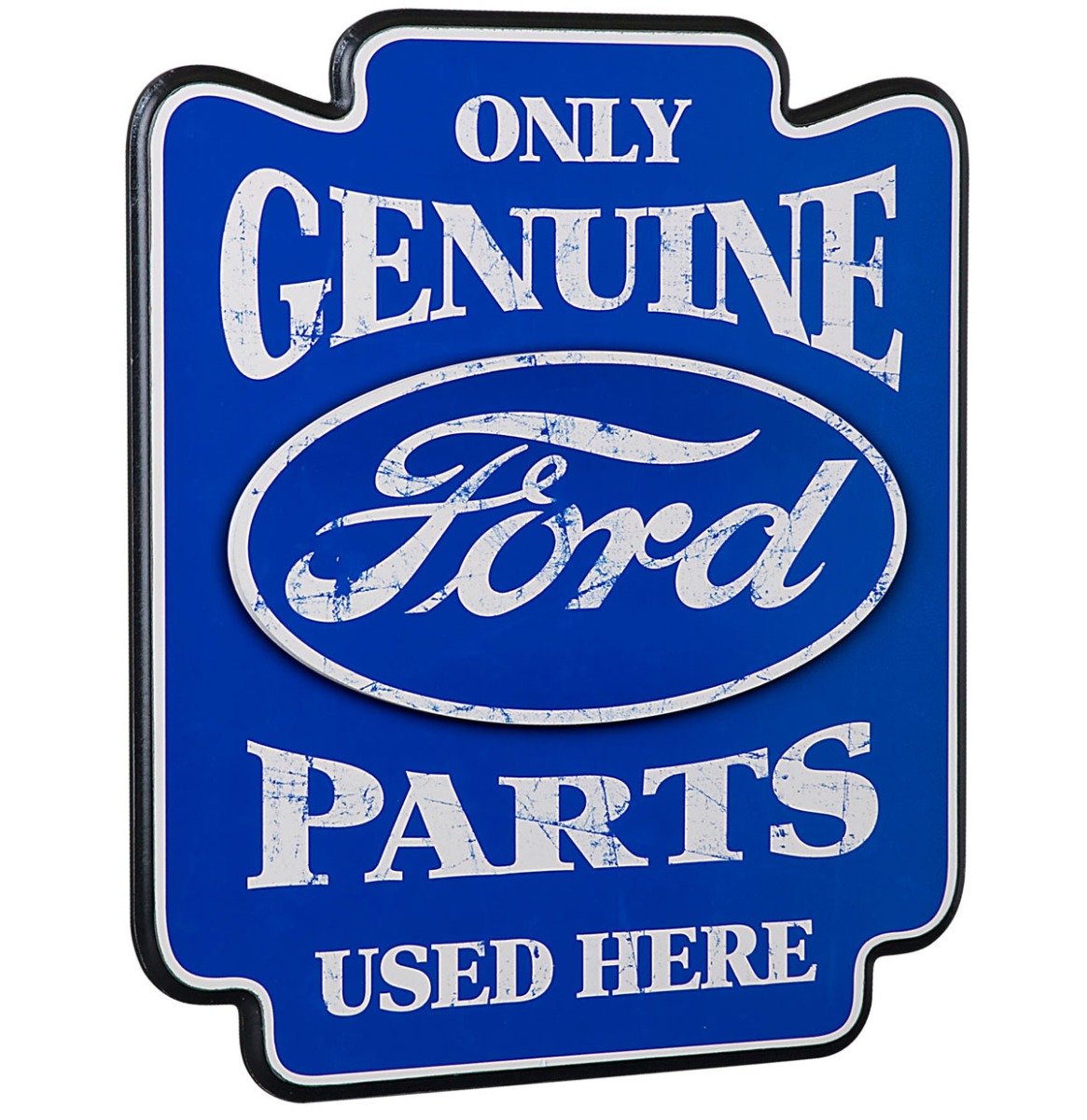 Ford Only Genuine Parts Used Here Pub Bord - Houten Wandbord - Contour Cut - Bar LAATSTE STUKS | Ford