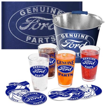 Ford Pint Bier Glazen Geschenkset - Party Emmer Set van 14 Items | Ford