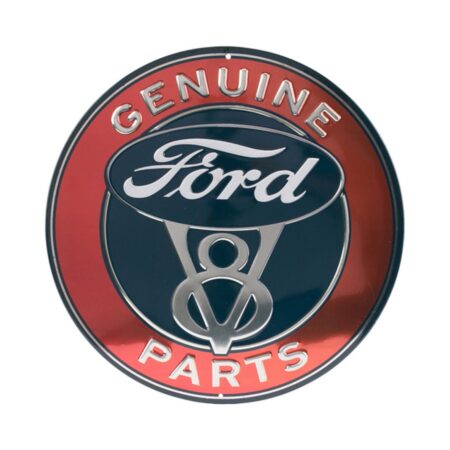 Ford V8 Genuine Parts Metalen Bord - Ø31cm | Ford