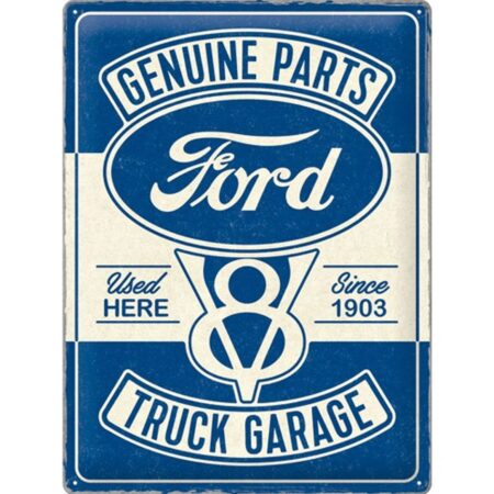 Ford V8 Truck Garage Metalen Bord 30 x 40 cm - Speciale Editie | Ford