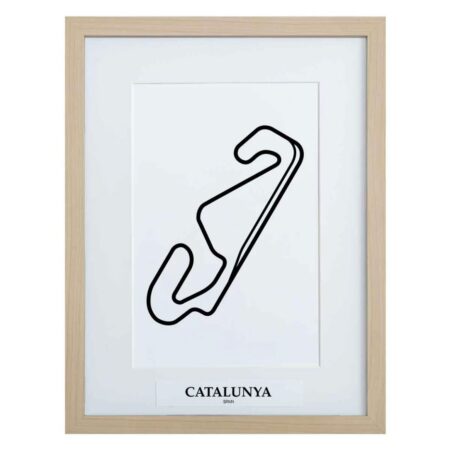 Formule 1 Circuit Catalunya Spanje 3D Print - Hout | Formula 1