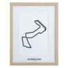 Formule 1 Circuit Marina Bay Singapore 3D Print - Hout | Formula 1