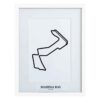 Formule 1 Circuit Marina Bay Singapore 3D Print - Wit | Formula 1