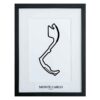 Formule 1 Circuit Monte Carlo Monaco 3D Print - Zwart | Formula 1