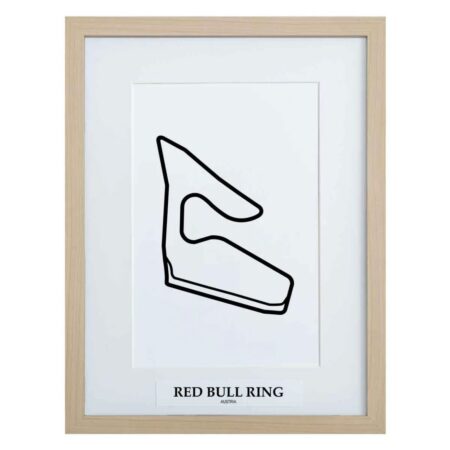 Formule 1 Circuit Red Bull Ring Oostenrijk 3D Print - Hout | Formula 1
