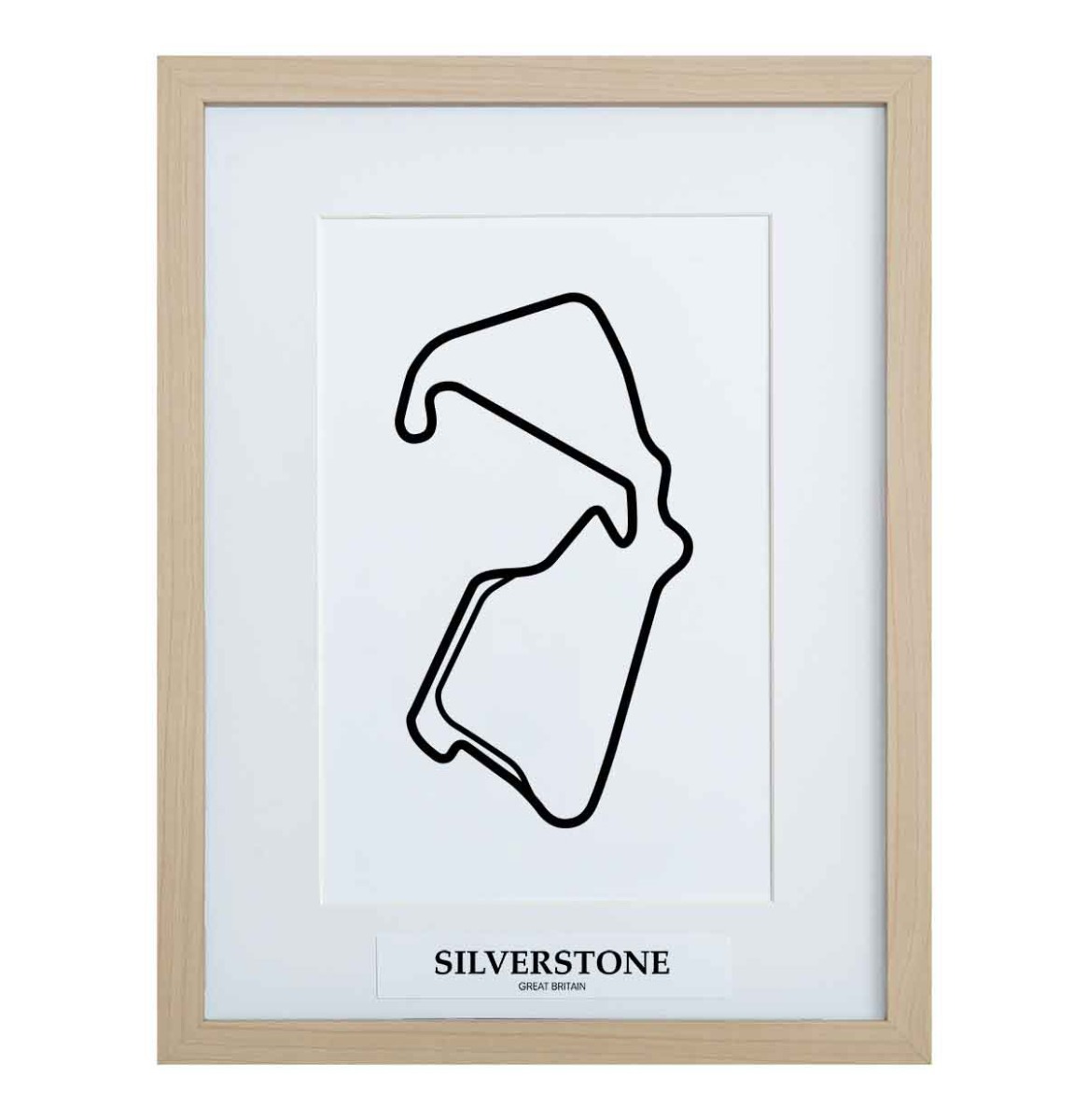 Formule 1 Circuit Silverstone 3D Print - Hout | Formula 1