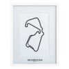 Formule 1 Circuit Silverstone 3D Print - Wit | Formula 1
