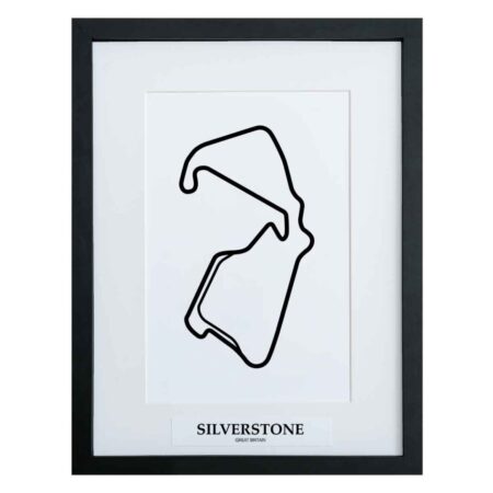 Formule 1 Circuit Silverstone 3D Print - Zwart | Formula 1
