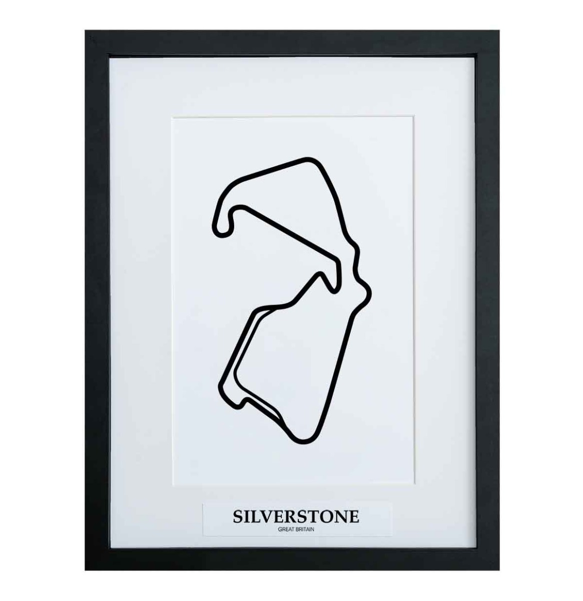 Formule 1 Circuit Silverstone 3D Print - Zwart | Formula 1
