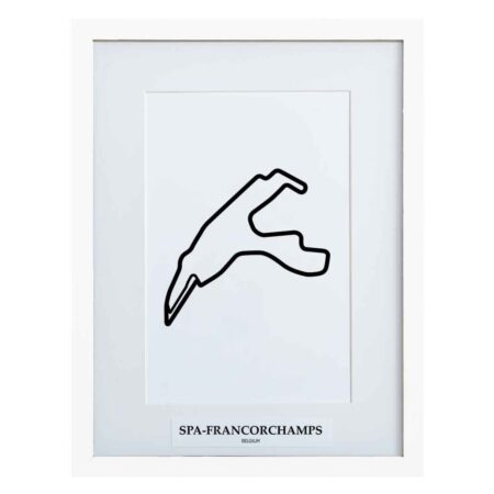 Formule 1 Circuit Spa-Francorchamps België 3D Print - Wit | Formula 1