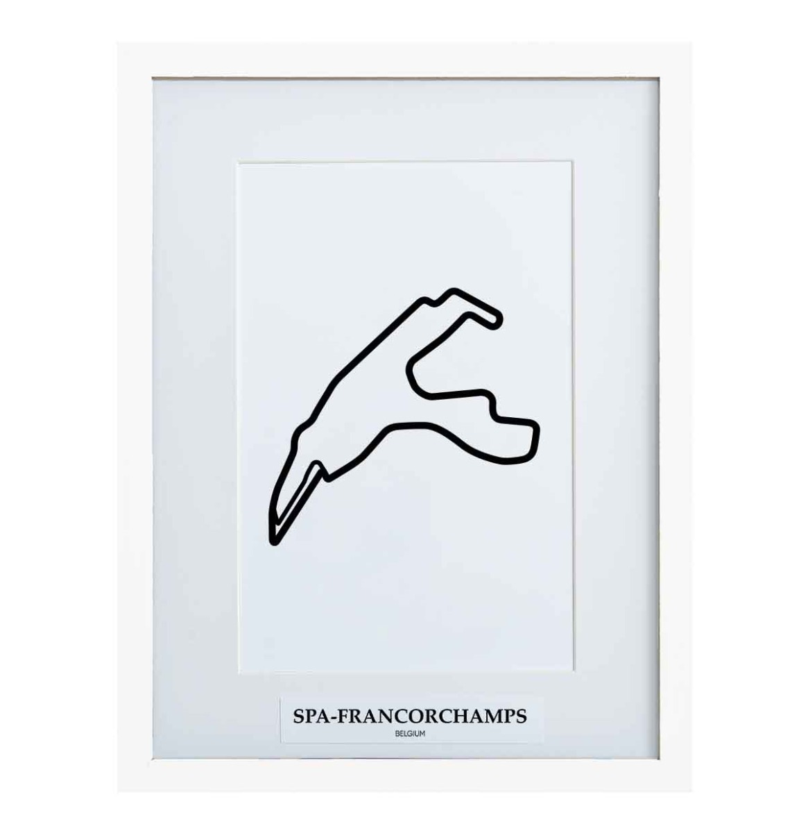 Formule 1 Circuit Spa-Francorchamps België 3D Print - Wit | Formula 1